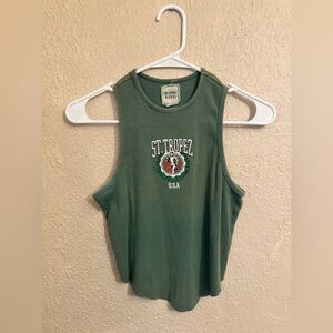 St. Tropez USA Olive Tank Top